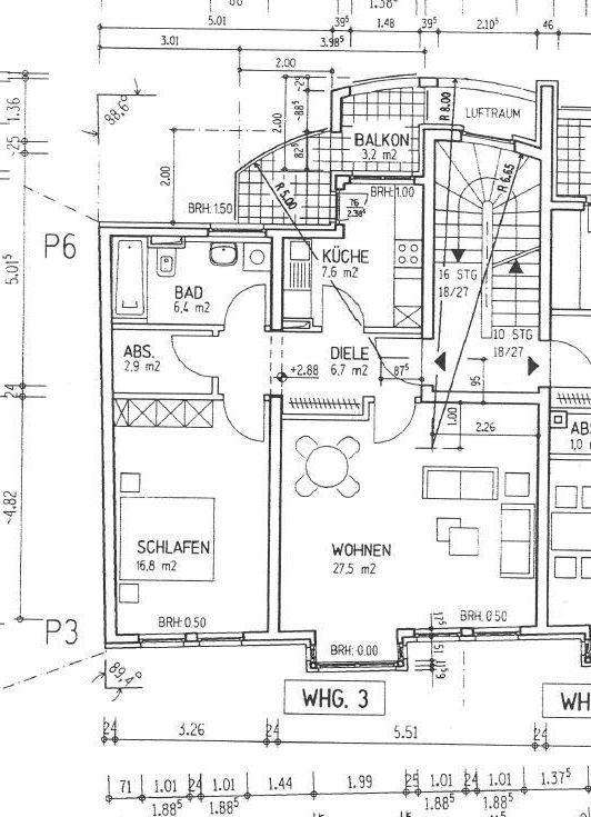 Schöne 2-Zimmer-Wohnung in Bahnhofsnähe - Grundriss